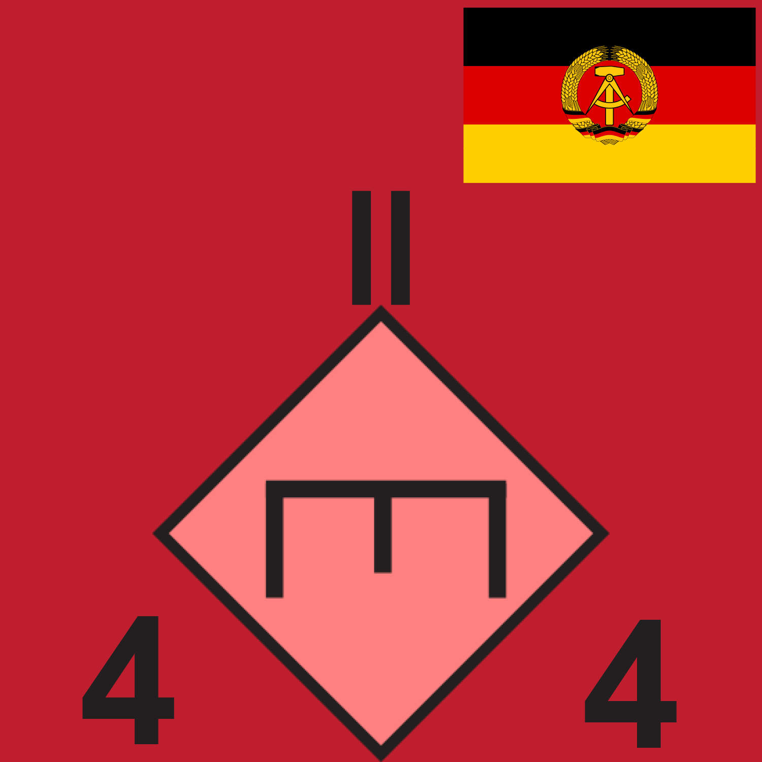 RED GDR 4 ENG BN 1989